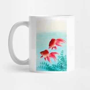 Two Veiltail Goldfish, Pink, Japan, Ohara Koson Mug